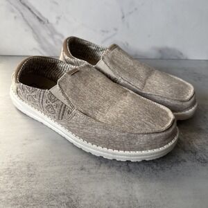 Hey Dude Thad Shoes Men 9 Slip On Loafer Mayan Beige Casual Lightweight